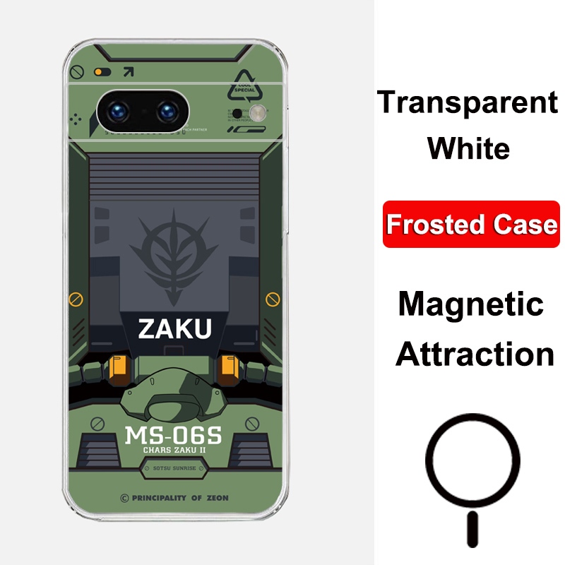 Dành Cho Google Pixel 7 Pro Từ Tính Ốp Lưng Điện Thoại Pixel7A Trong Suốt Matte Trắng TPU Silicon Mề