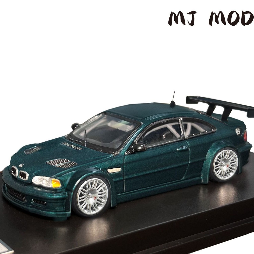 MJ MODEL 1: 64 BMW 3 Series Hai Cửa Thế Hệ 4 M3 E46 GTR Mô Phỏng Xe Thể Thao Hợp Kim Xe Ô Tô Bộ Sưu 