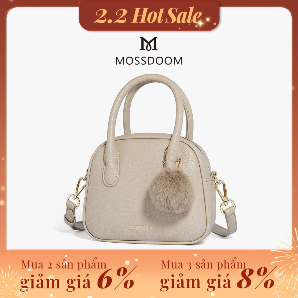MOSSDOOM Myla Bag Túi đeo chéo dây đeo đôi phong cách chất lượng cao dành cho nữ