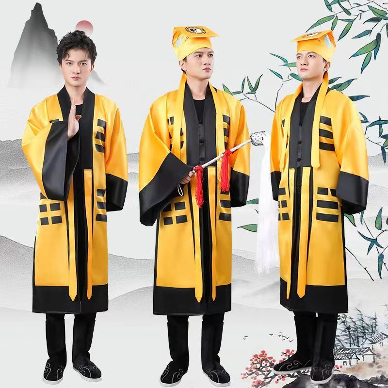 (CÓ SẴN) Trang Phục Pháp Sư, Trang Phục Đạo Sĩ, Quần Áo Pháp Sư, Quần Áo Đạo Sĩ - Loại Vải Đẹp