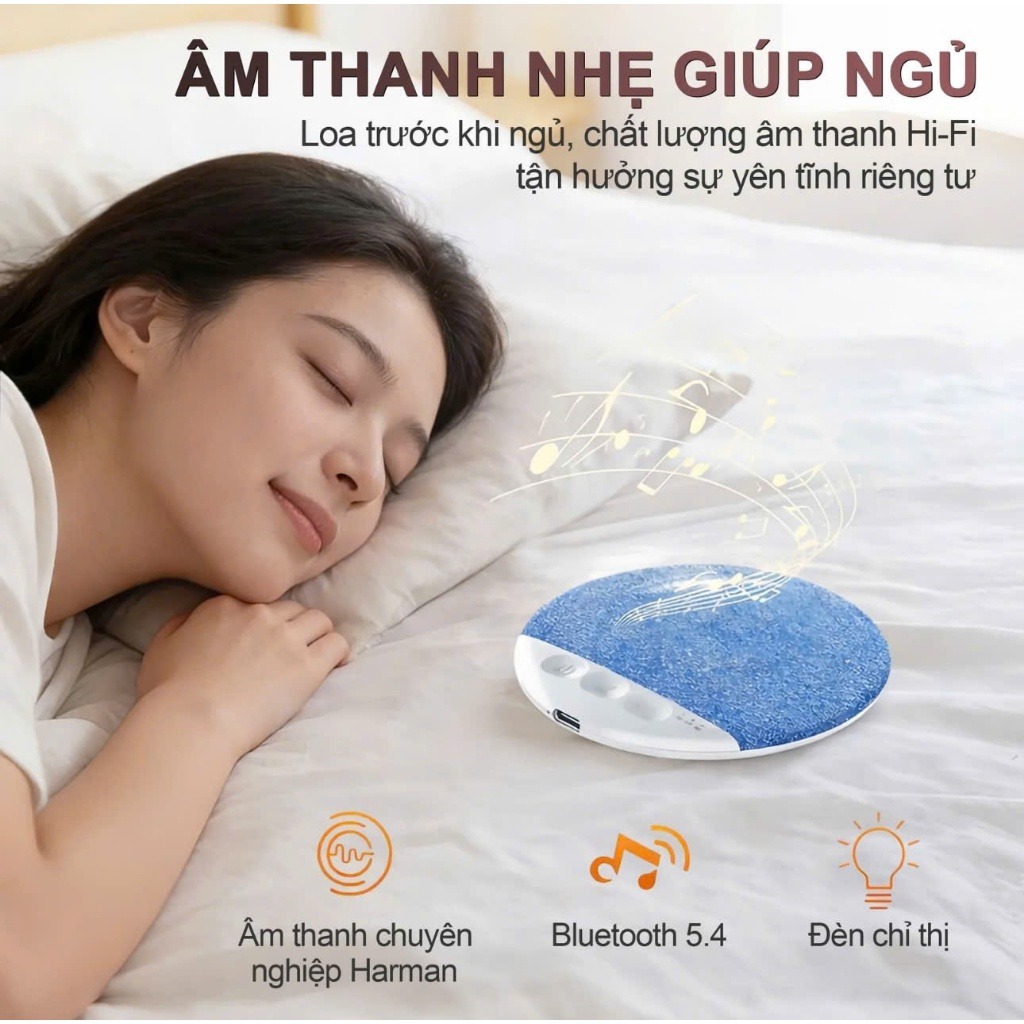 NEWMSNR (Phiên bản nâng cấp) Loa Ngủ X3 PRO Bluetooth 5.4 – Máy tiếng ồn trắng âm thanh nổi HiFi với hẹn giờ 30 / 60 / 90 phút , Hoàn hảo để ngủ Gối Ngủ Loa Dưới Gối Âm Thanh Chất Lượng Cao Đa Năng Dẫn Truyền Xương Mini Di Động Hỗ Trợ Giấc Ngủ Không Dây