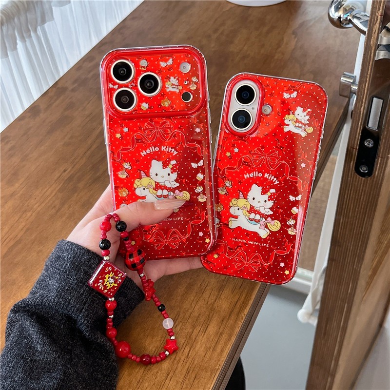 IPhone 17 Pro max 16 Pro max Mèo trên mô hình ngựa Chất liệu TPU xử lý IMD Vỏ điện thoại