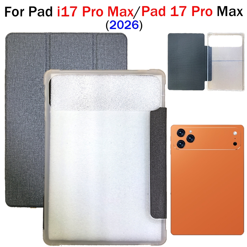 Dành cho Pad i17 Pro Max / Pad 17 Pro Max 2026 2025 10.1 "10.5" 11 "Máy tính bảng TPU mềm ba chân đế