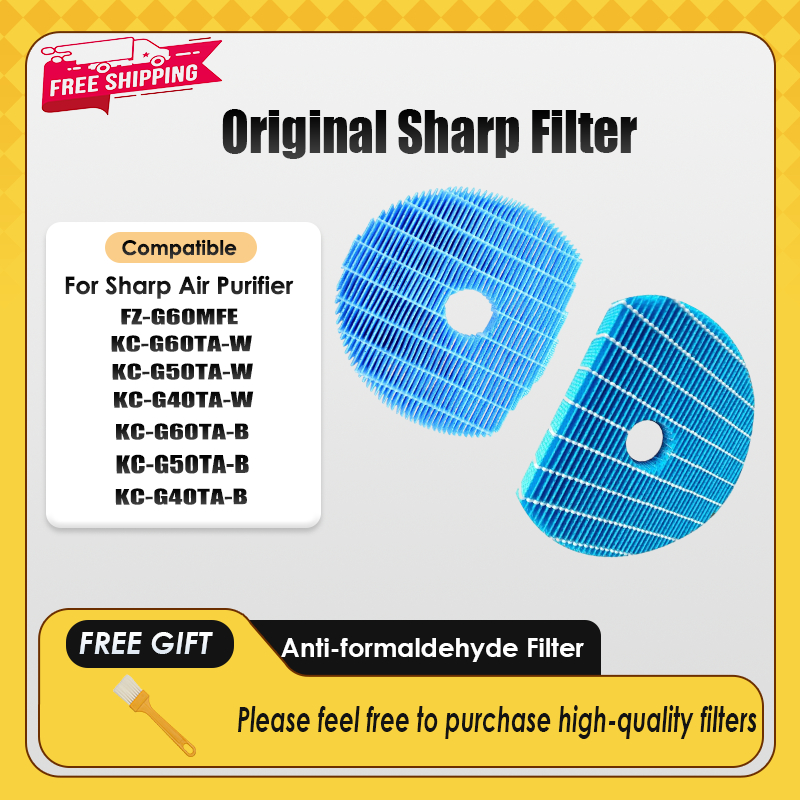 Bộ lọc sắc nét tương thích thay thế FZ-G60MFE KC-G60TA G50TA G40TA W KC-G60TA HEPA & Carbon hoạt tín