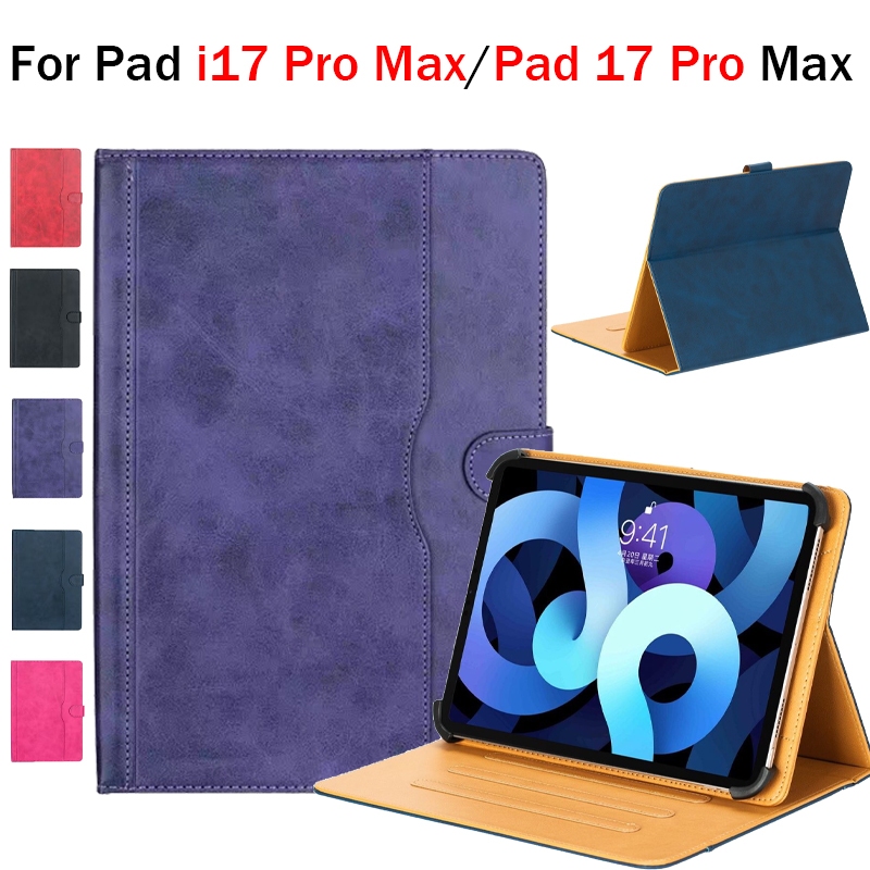 Dành cho Pad i17 Pro Max 17 Pro Max 2025 2026 360° Vỏ máy tính bảng bằng da đa năng S17 X17 ProMax