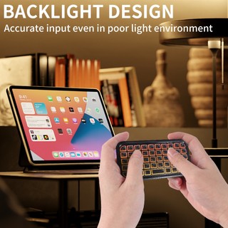 7 Màu Đèn Nền Di Động Siêu Mỏng Mini Bluetooth Bàn Phím Không Dây Cho Windows Android PC Notebook Mac Điện Thoại Máy Tính Đen Im Lặng Bàn Phím