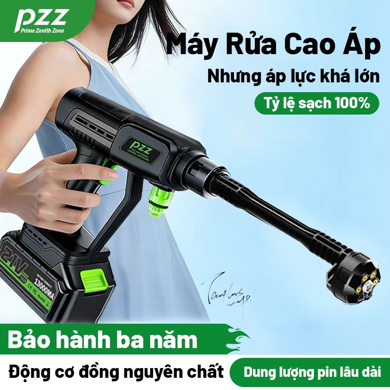 Máy Rửa Xe Cao Áp Không Dây PZZ