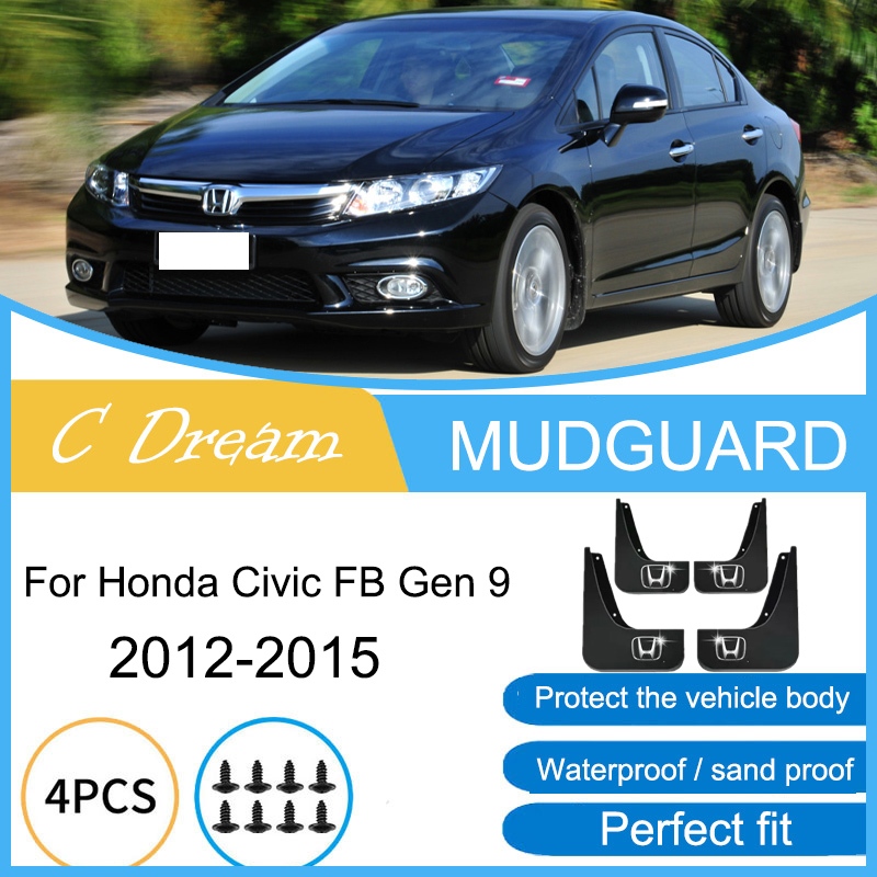 FENDER Chắn Bùn Cho Xe Honda Civic FB Gen 9 2012-2015 2013 2014 Chắn Bùn Bánh Xe Phía Trước Phía Sau