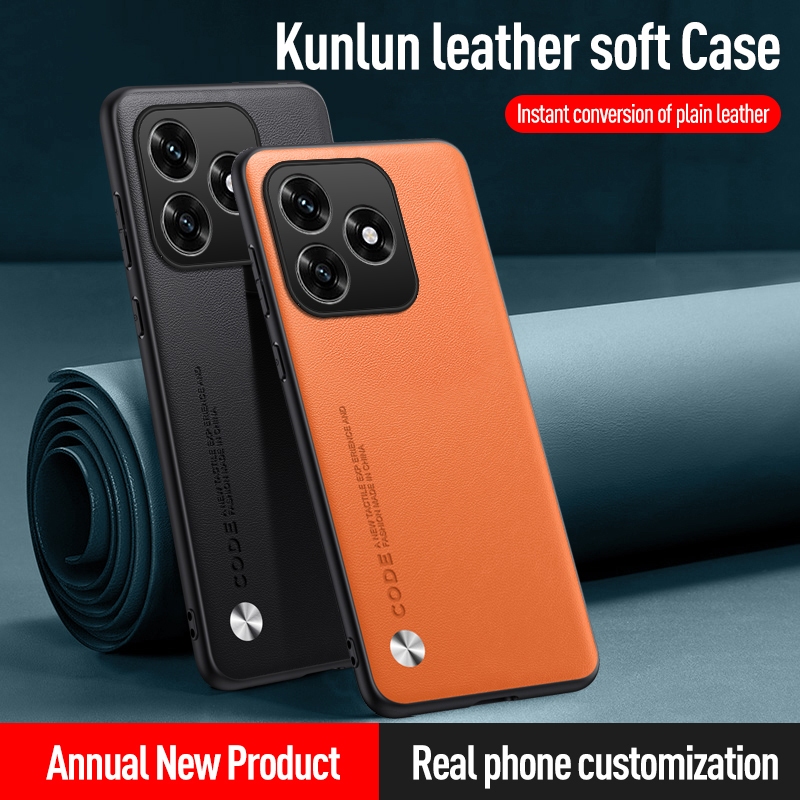 Ốp Da Cho Honor X5C Plus 4G HonorX5CPlus X5C + X5CPlus Ốp Điện Thoại Sang Trọng Sợi Carbon Silicon C