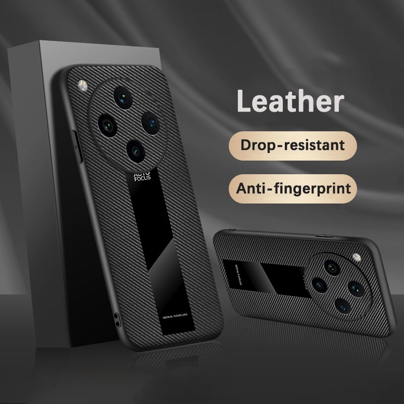 Ốp Lưng Cho Oppo Find X8 5G FindX8 CPH2651 PKB110 Vỏ Điện Thoại Da Acrylic Sợi Carbon Mềm Silicon Vi