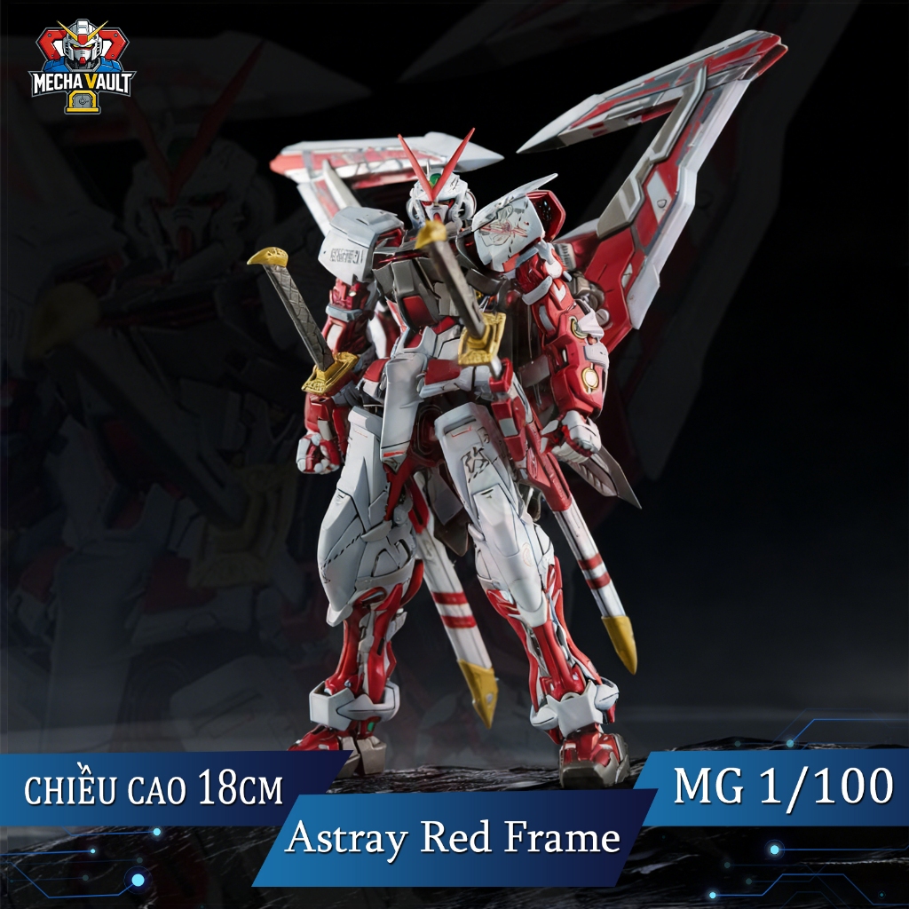 [SẴN HÀNG] Mô Hình Lắp Ráp Astray Red Frame Kai jijia MG 1/100 Tặng Base và Decan