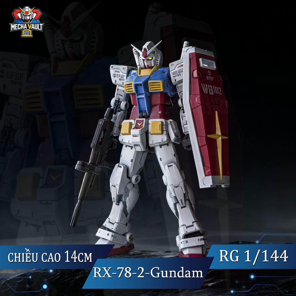 Bộ mô hình Gundam RG RX-78-2 2.0 ChangLong5501- Đồ chơi Mecha lắp ráp bằng nhựa tỷ lệ 1 / 144  Nhựa 