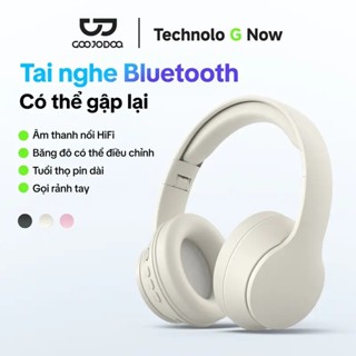 GOOJODOQ Tai nghe có thể gập lại HiFi Âm thanh nổi Tuổi thọ pin dài Phát lại đa chế độ