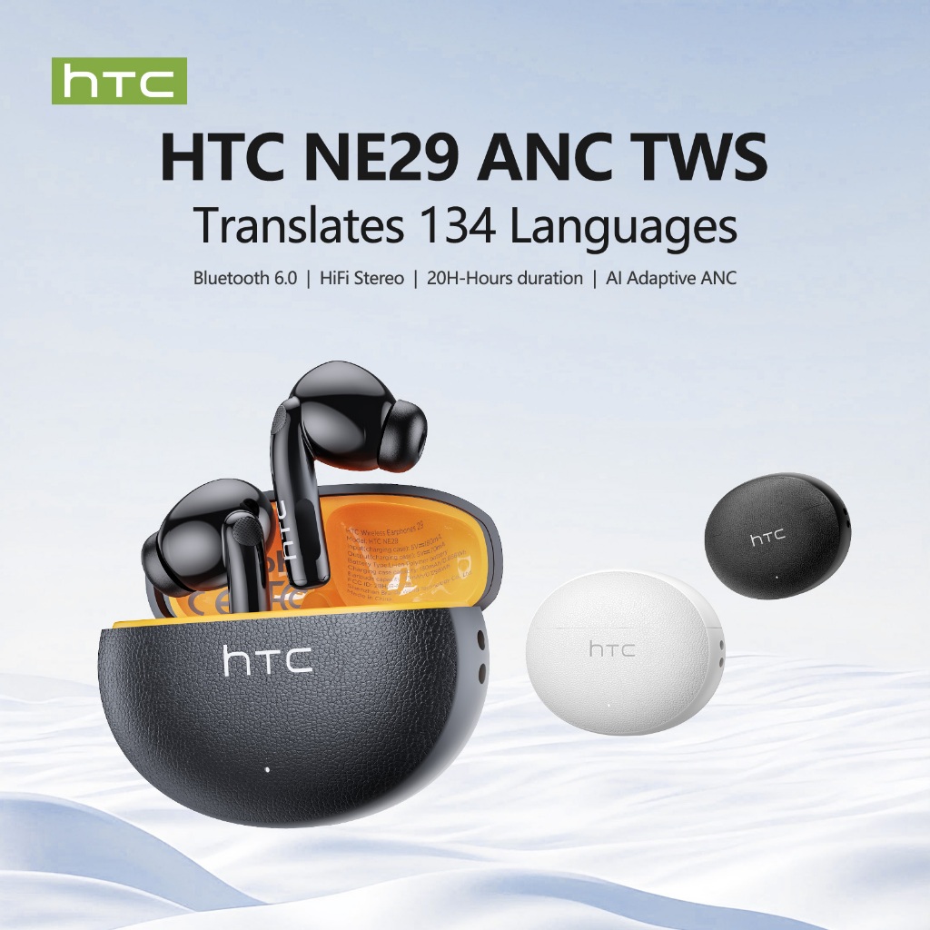 HTC NE29 Tai nghe phiên dịch  Bản dịch thời gian thực 134 ngôn ngữ ​​Âm thanh HIFI có độ trễ thấp Bluetooth 6.0 | BigBuy360 - bigbuy360.vn