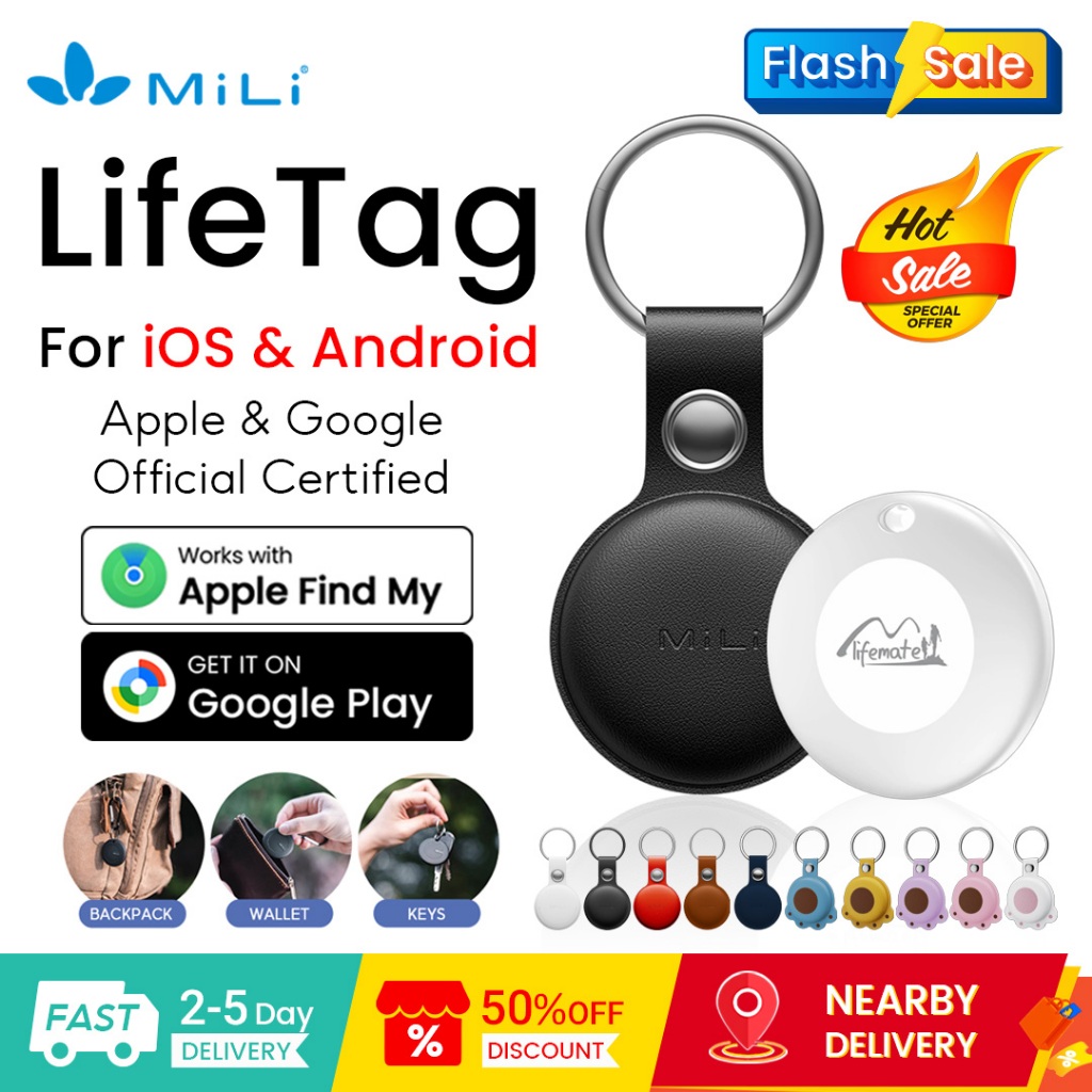 MiLi Tag định vị LifeTag Go (iOS & Android) Smart tag Định vị GPS mini Định vị bluetooth GPS tracker