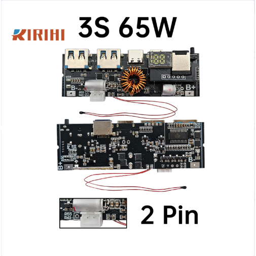 Bảng mạch mô-đun sạc nhanh hai chiều 3S / 4S / 5S 65W / 100W PD 6 cổng