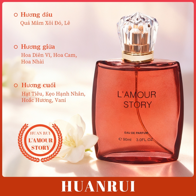 【3 món 265K】[L'amour Story]Nước hoa UK Luxury 90ml,Hương hoa quả,nước hoa cho nữ,Nước hoa lâu trôi