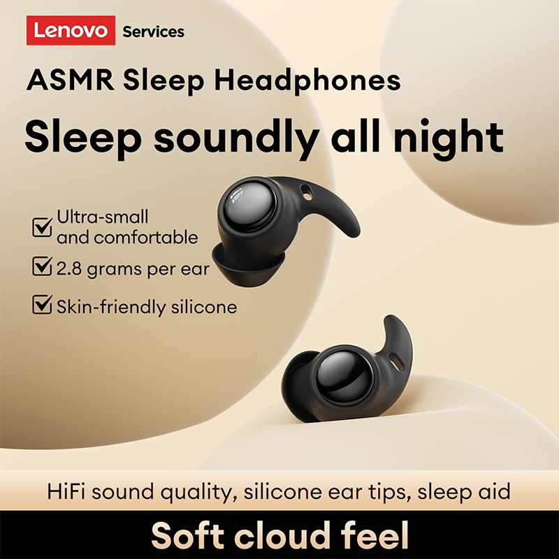 Lenovo LE261 Sleep Bluetooth Tai nghe HiFi Level Lossless Chất lượng âm thanh Vô hình Kháng khuẩn Thoải mái Tai nghe Bluetooth 6.0 | BigBuy360 - bigbuy360.vn