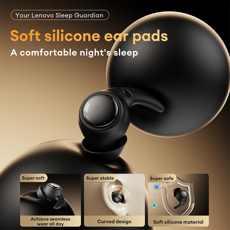 Lenovo LE261 Sleep Bluetooth Tai nghe HiFi Level Lossless Chất lượng âm thanh Vô hình Kháng khuẩn Thoải mái Tai nghe Bluetooth 6.0 | BigBuy360 - bigbuy360.vn