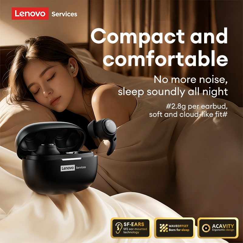 Lenovo LE261 Sleep Bluetooth Tai nghe HiFi Level Lossless Chất lượng âm thanh Vô hình Kháng khuẩn Thoải mái Tai nghe Bluetooth 6.0 | BigBuy360 - bigbuy360.vn