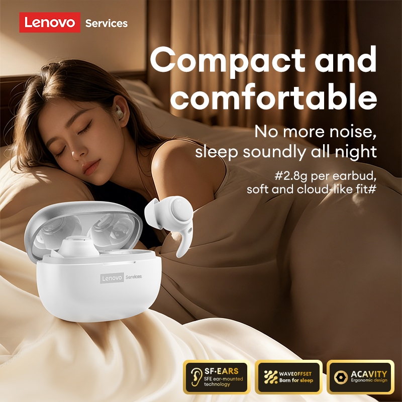 Lenovo LE261 Sleep Bluetooth Tai nghe HiFi Level Lossless Chất lượng âm thanh Vô hình Kháng khuẩn Thoải mái Tai nghe Bluetooth 6.0 | BigBuy360 - bigbuy360.vn
