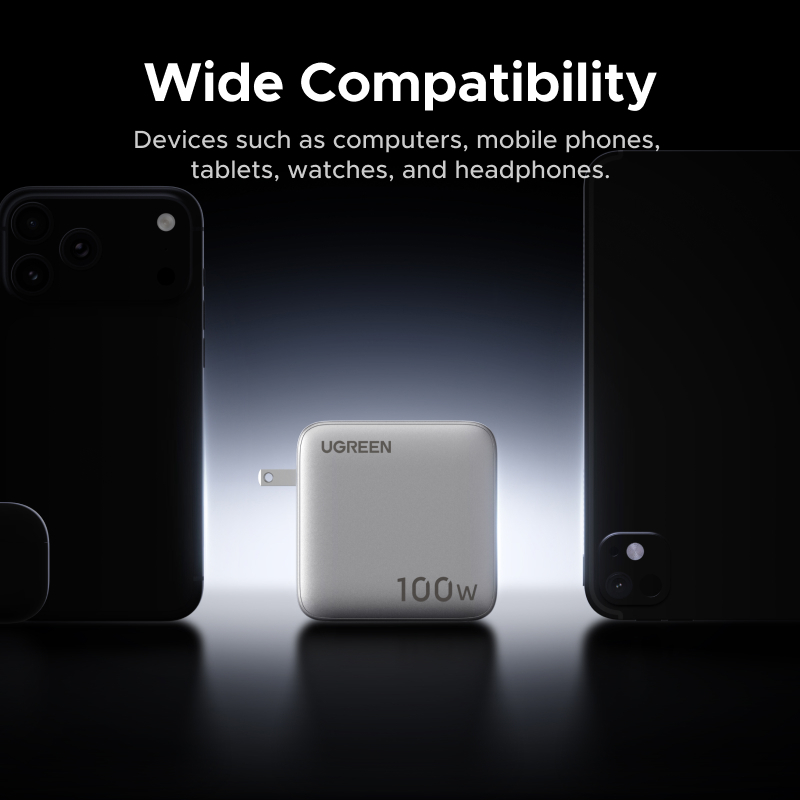 Bộ sạc GaN 5 cổng UGREEN 100W (USB-C * 4 / USB-A * 1), Bộ sạc nhanh cho Iphone / Samsung / Máy tính / Ipad | BigBuy360 - bigbuy360.vn
