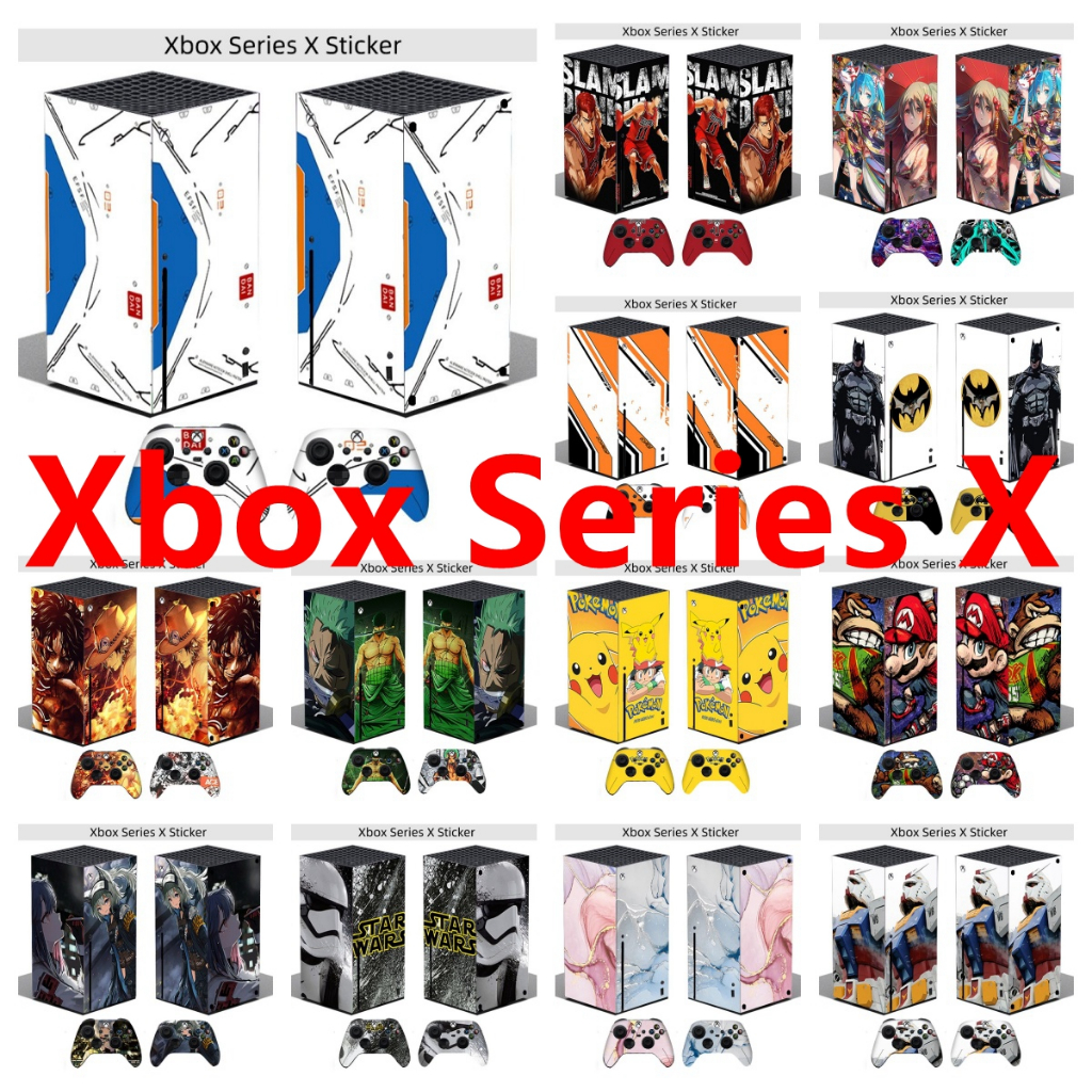 Miếng Dán Da 28 Màu Tương Thích Với Microsoft Xbox Series X Vinyl Decal Họa Tiết Xinh Đẹp Trọn Bộ Bọ