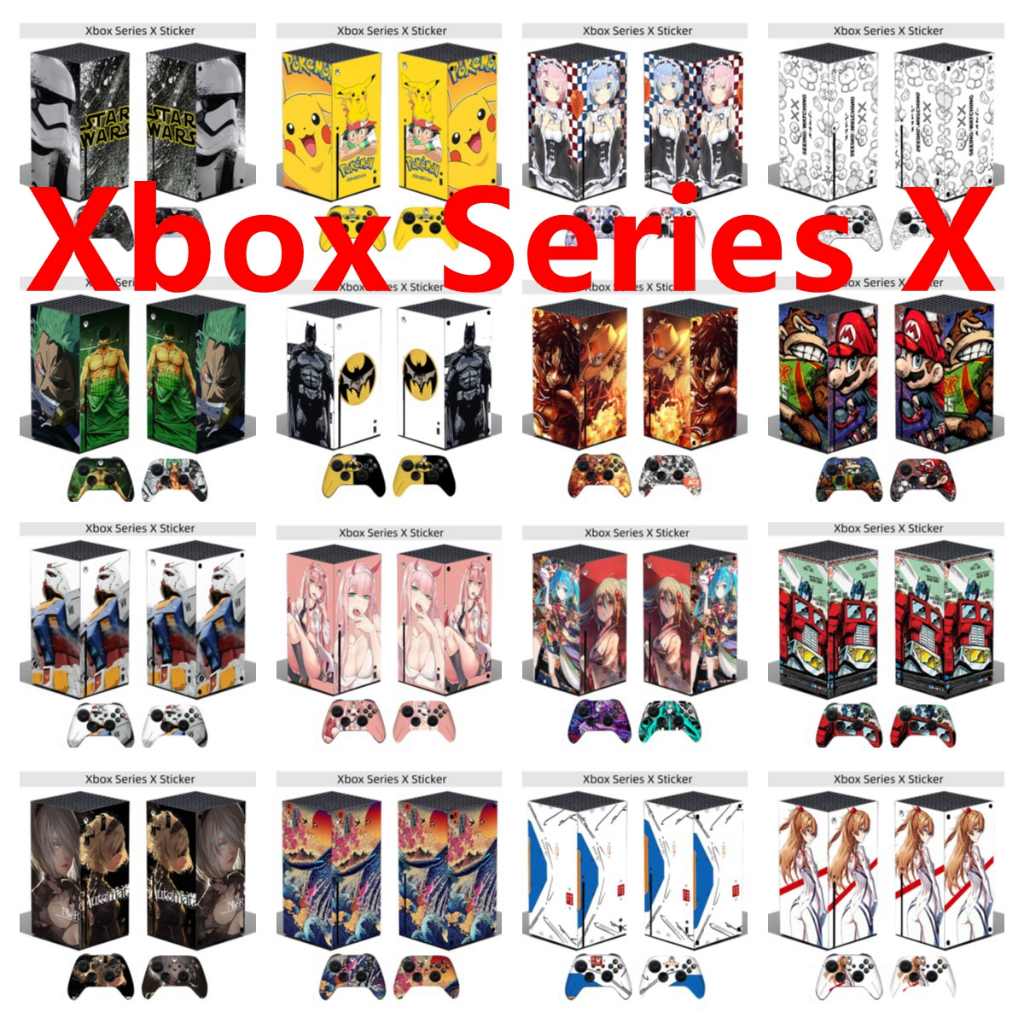 Miếng Dán Da 28 Màu Tương Thích Với Microsoft Xbox Series X Vinyl Decal Họa Tiết Xinh Đẹp Trọn Bộ Bọ