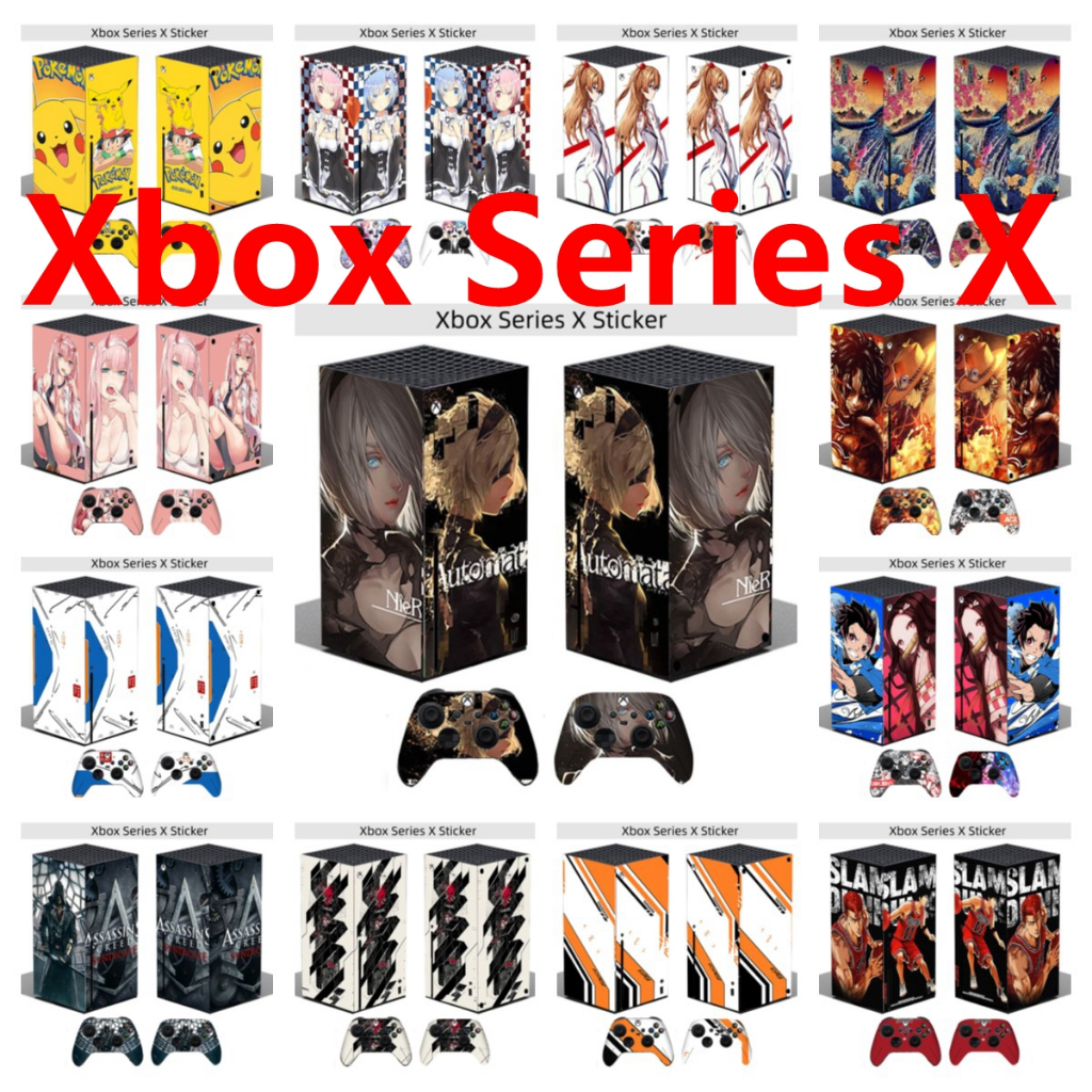 Miếng Dán Da 28 Màu Tương Thích Với Microsoft Xbox Series X Vinyl Decal Họa Tiết Xinh Đẹp Trọn Bộ Bọ