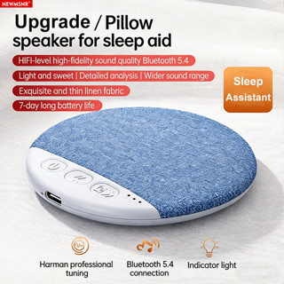 NEWMSNR (Upgrade)Âm Thanh Stereo Gối Ngủ Loa Dưới Gối Âm Thanh Chất Lượng Cao Đa Năng Bluetooth Tiếng Ồn Trắng Loa Gối Để Ngủ Dẫn Truyền Xương Mini Di Động Dưới Gối Loa Có Tiếng Ồn Trắng Hẹn Giờ Hỗ Trợ Giấc Ngủ Không Dây Với Nổi Bass Tai Nghe Ngủ Riêng Tư