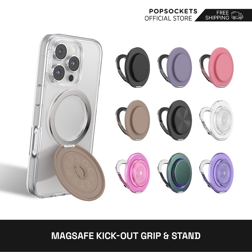 PopSockets MagSafe Kick-Out Grip & Stand | Kẹp điện thoại cao cấp | Giá đỡ iPhone MagSafe tốt nhất &