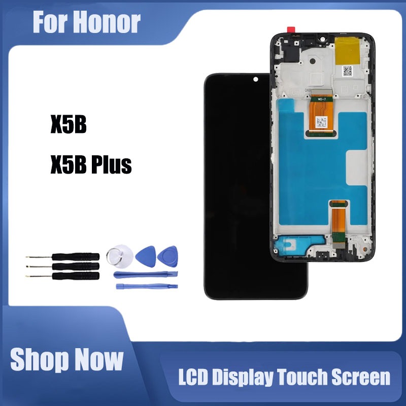Dành Cho Honor X5B GFY-LX2 X5B Plus GFY-LX2P Màn Hình LCD Bộ Số Hóa Cảm Ứng Thay Thế