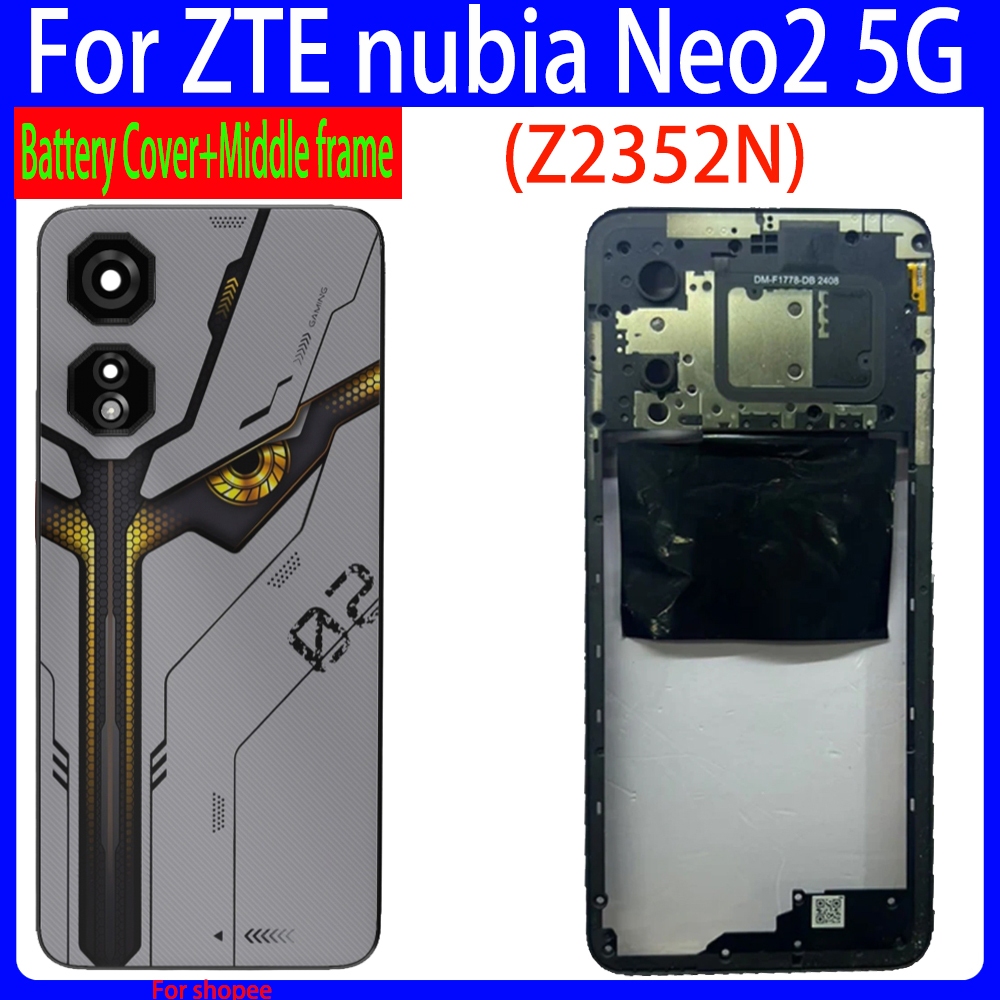 Dành Cho ZTE nubia Neo 2 5G Pin Có Ống Kính Máy Ảnh Cho ZTE nubia Neo 2 Neo2 5G Khung Giữa Phía Sau 