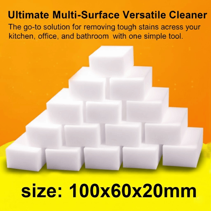 20 / 50 / 100 Miếng Bọt Biển Melamine Magic Tẩy Cho Nhà Bếp Văn Phòng Và Phòng Tắm Sử Dụng Mùa Xuân Làm Mới