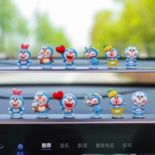 Đồ trang trí ô tô để bàn Doremon