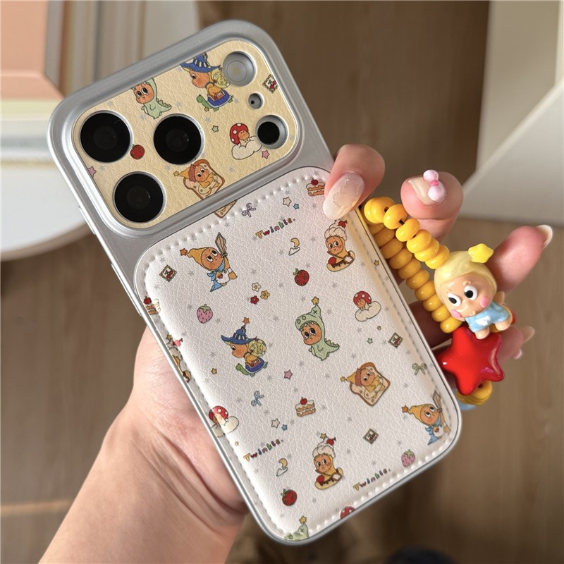 Ốp điện thoại PU materia cho iPhone 17 Pro max 16 Pro max Star Baby