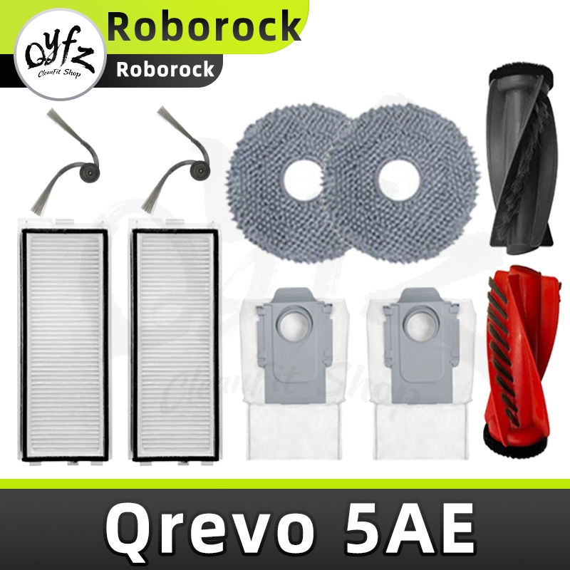 Qyfz Thích Ứng Với Roborock Roborock Qrevo 5AE Robot Quét Phụ Kiện Ống Bàn Chải Cây Lau Nhà Vật Dụng