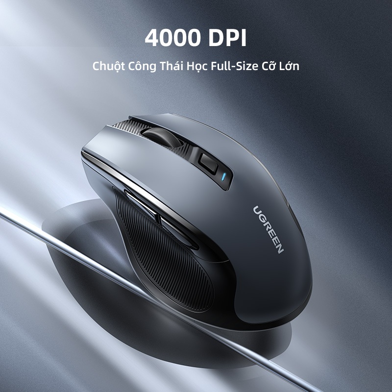 Chuột không dây UGREEN 6 nút bấm 5 cấp độ DPI 4000DPI 2.4G thích hợp cho máy tính / Mac / Linux / Laptop | BigBuy360 - bigbuy360.vn