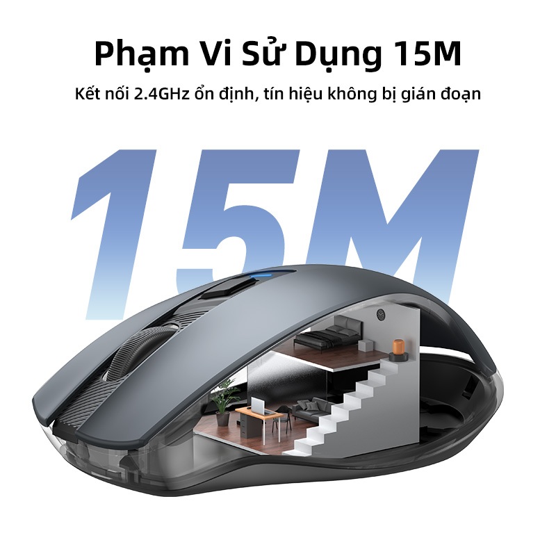 Chuột không dây UGREEN 6 nút bấm 5 cấp độ DPI 4000DPI 2.4G thích hợp cho máy tính / Mac / Linux / Laptop | BigBuy360 - bigbuy360.vn