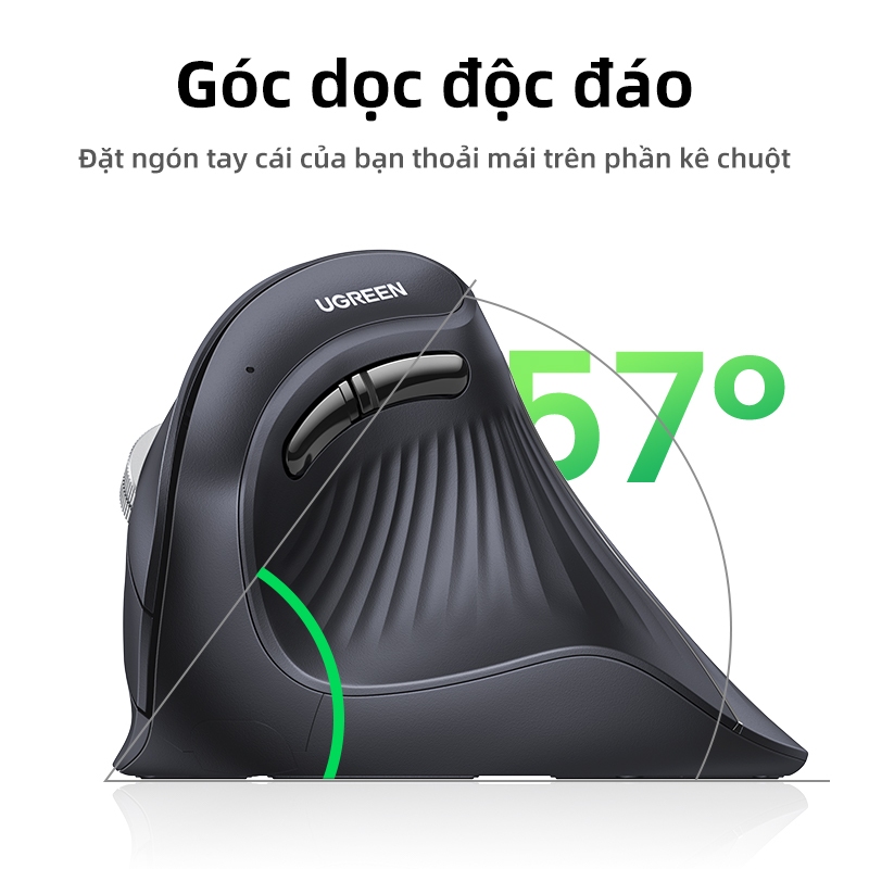 Chuột dọc không dây UGREEN  2.4G | BigBuy360 - bigbuy360.vn