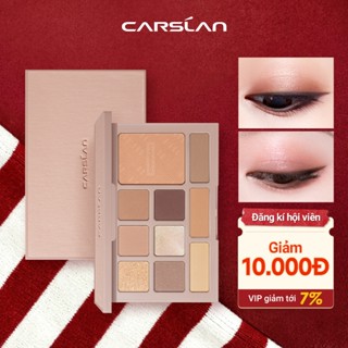 Bảng Phấn Mắt Carslan 10 Màu Trang Điểm Đa Chức Năng Phấn Má Hồng Phấn Bắt Sáng Tạo Khối Người mới bắt đầu phải mua 12g