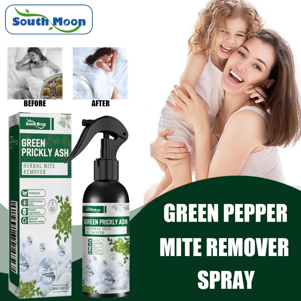 South Moon Green Pepper Mite Remover Spray Anti Mite Spray 100ML Green Zanthoxylum Extract Sử dụng t