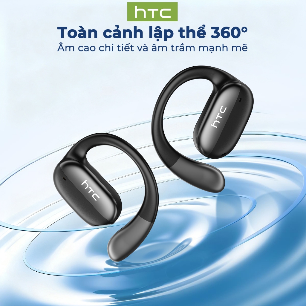 HTC NE58 AI Translator Tai nghe Bluetooth 6.0 HiFi Sound Tai nghe mở tai có màn hình cảm ứng | BigBuy360 - bigbuy360.vn