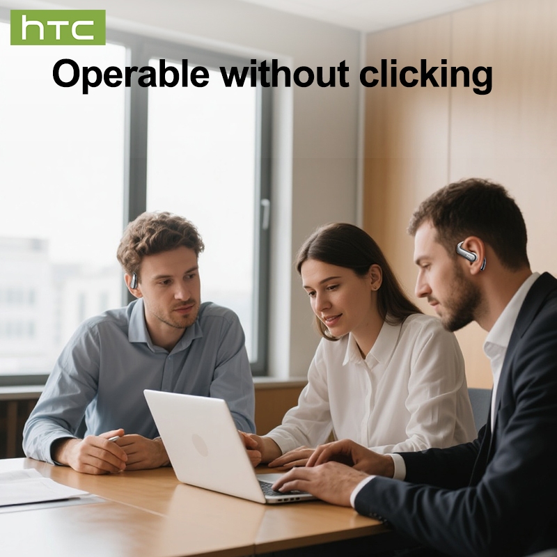 HTC NE63 Tai Nghe Phiên Dịch  AI Translator Tai nghe mở tai Tai nghe không dây Bass Bluetooth 6.0 có màn hình nguồn LED | BigBuy360 - bigbuy360.vn