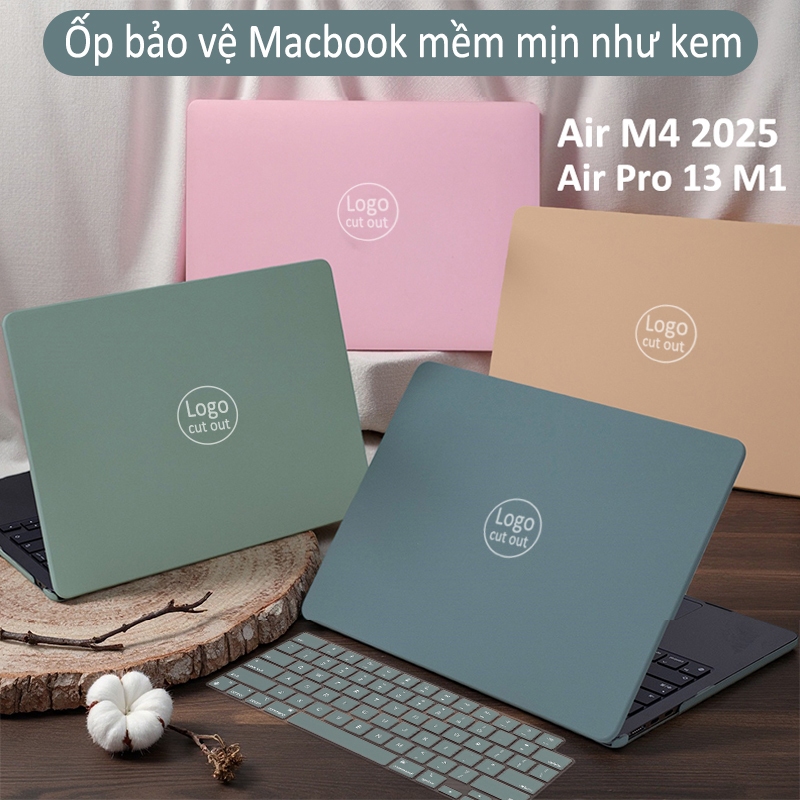 Ốp lưng Macbook mềm mịn, tương thích với Air M4 A3240 A3241 13.6 M2 M3 A3113, chống trầy xước, Pro 1