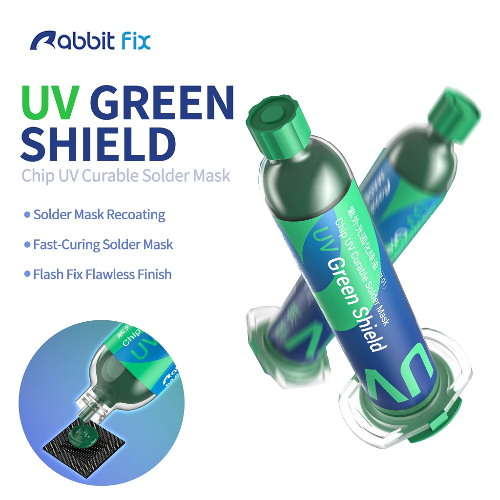 Rabbit Fix LY-01 UV Light Chữa Dầu Xanh UV Light Chữa Cho Điện Thoại Di Động Bo Mạch Chủ Chip Bảo Vệ