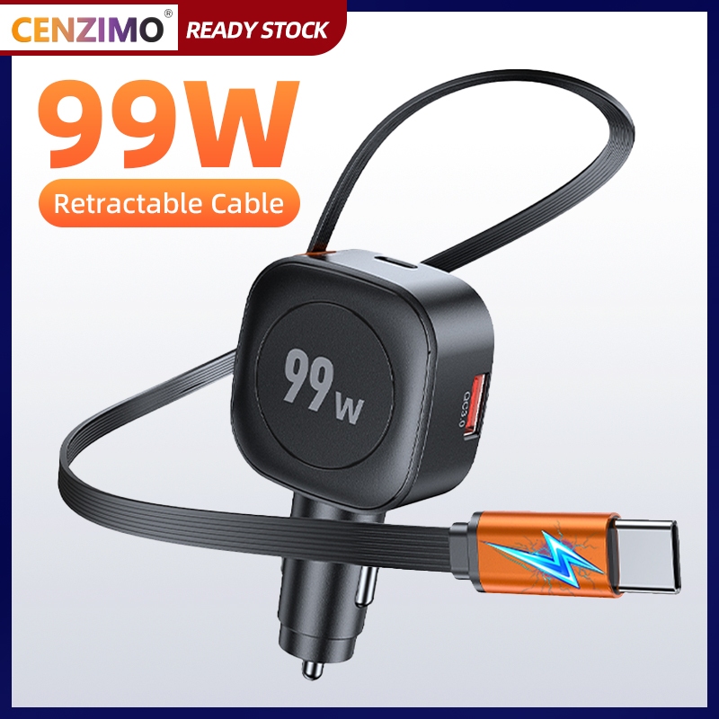 Sạc Xe Hơi Có Thể Thu Vào 99W