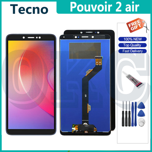Dành Cho Tecno Pouvoir 2 Air / LB6 Màn Hình LCD Bộ Số Hóa Màn Hình Cảm Ứng LCD Thay Thế