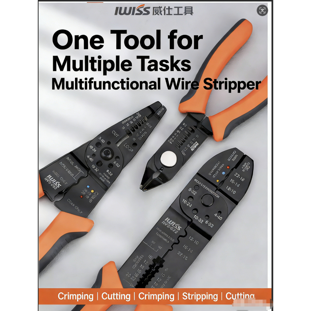 IWISS Đa Năng Thợ Điện Chuyên Dụng Dây Vũ Nữ Thoát Y / Đầu Nối Dây Uốn IWS-022