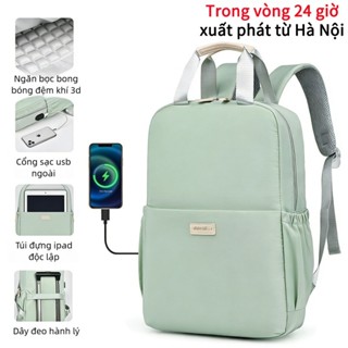 Ba lô du lịch chống nước, ba lô laptop 15,6 inch, dung tích lớn có cổng USB, túi đi học dành cho học sinh.
